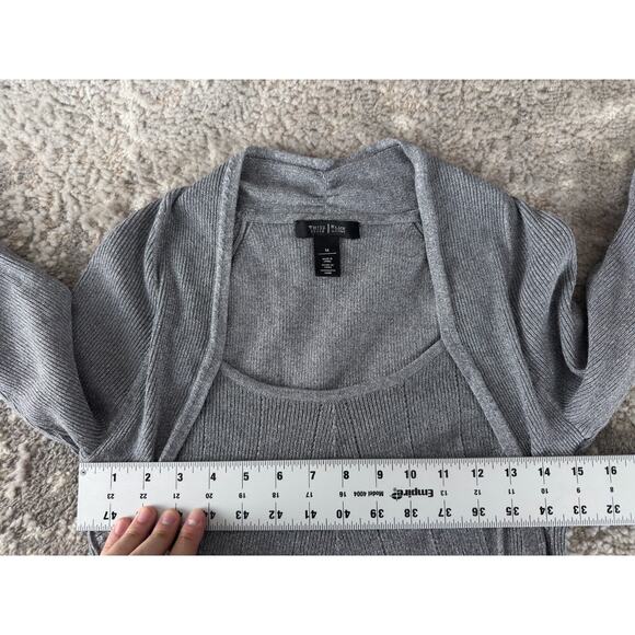 White House Black Market Gray Sweater - Picture 4 of 7